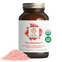Pure Synergy Pure Radiance C | Polvere di vitamina C organica | 100% naturale, cibo intero, supplemento non OGM con camu camu| organico per supporto immunitario e collagene (polvere da 3,1 oz)