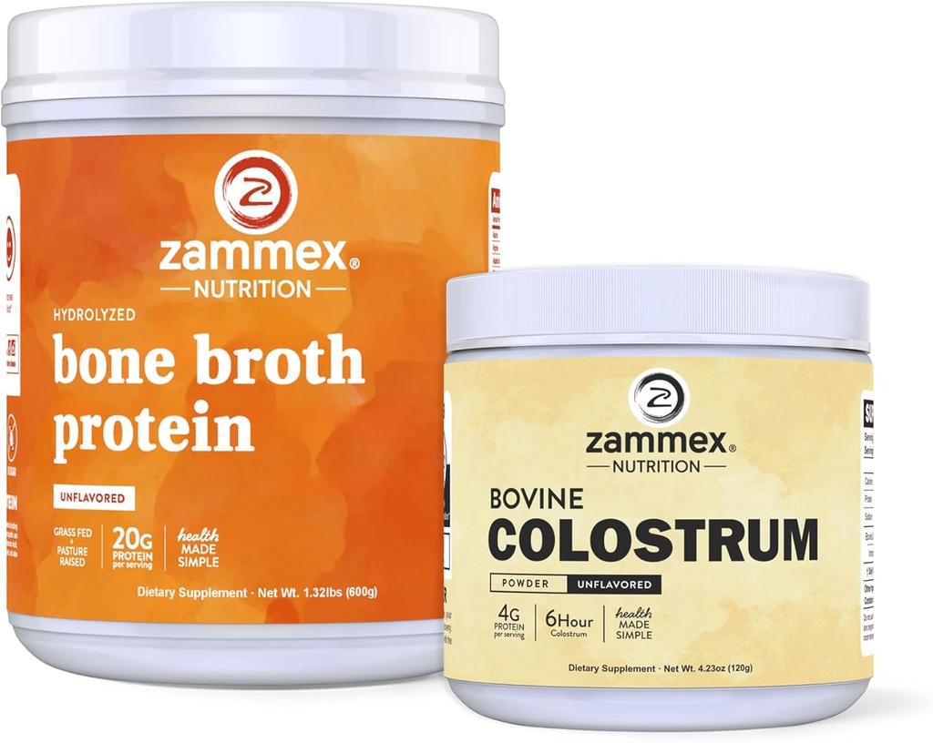 Polvere di proteina di brodo di Zammex Bone + polvere di colostrum di bovino