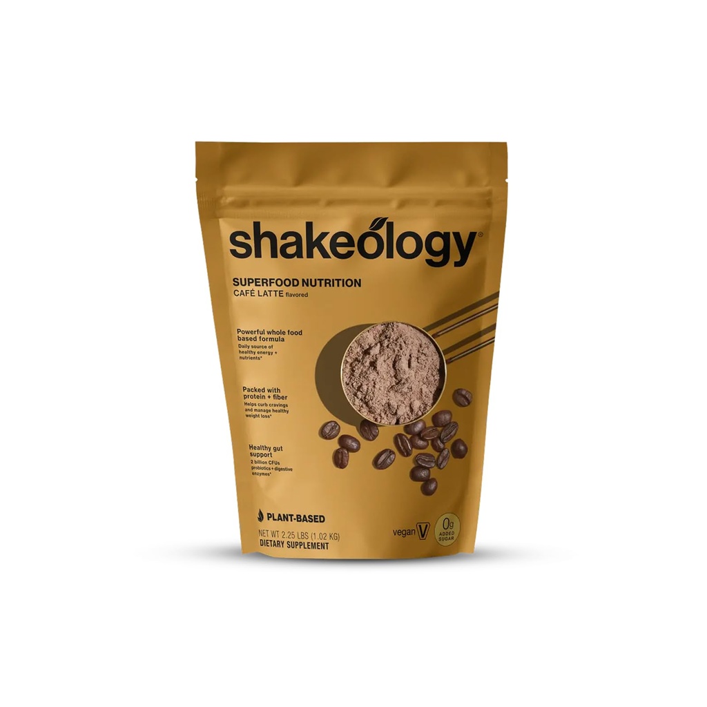 Shakeology 0g Aggiunto Miscela di polvere di proteine della pianta dello zucchero, Shake senza glutine con vitamine e minerali – aiuta a sostenere la perdita di peso sana, muscolare magra, salute del fegato – Latte del caffè, 30 Serve