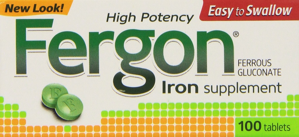 Ferro da stiro Fergon Supplemento, Compresse, 100 Conte (Pacchetto di 3)