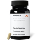 Momentous Resveratrol Supplemento 450 mg - Trans-Resveratrolo per l'invecchiamento sano, cervello, & supporto cardiaco - NSF Certificato per lo sport - GMO- & Gluten-Free - 30 Serve