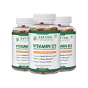 Zaytun Halal Vitamin D3 2000 IU Gummies, Supporta la Bone & Immune Health, promuove la funzione muscolare, Gluten & Gelatin Free, (3-Pack) - Made in USA