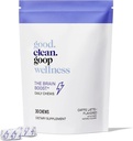 Good.clean.goop benessere The Brain Boost Daily Chews | Integratore alimentare per l'energia e la messa a fuoco | L-theanine & Caffeine | Caffe Latte Aromaed | Booster del cervello con Nootropics | Confezione di 30 Chews | Vegan