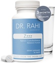 Dr. Rahi Melatonin 5mg con Calcium e B6 Sleep Support Supplemento, Made in USA, Melatonin 5 mg compresse per sonno profondo, sonno tranquillo, sonno rilassante, sonno naturale per adulti, Zzzz - Melatonin