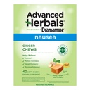 dai creatori di Dramamine, erbe avanzate, Ginger Chews, Nausea Relief Soft Chews Lemon-Honey-Ginger, 40 Conte
