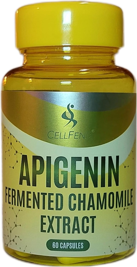 Apigenin | Estratto di camomilla fermentato | standardizzato a 100 mg di Apigenin per capsula | 60 capsule vegane (500mg)