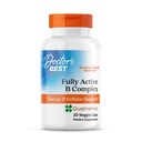 I medici migliori complesso B completamente attivo, energia e supporto cellulare, non OGM, senza glutine, senza soia, Vegan 30 tappi veggie