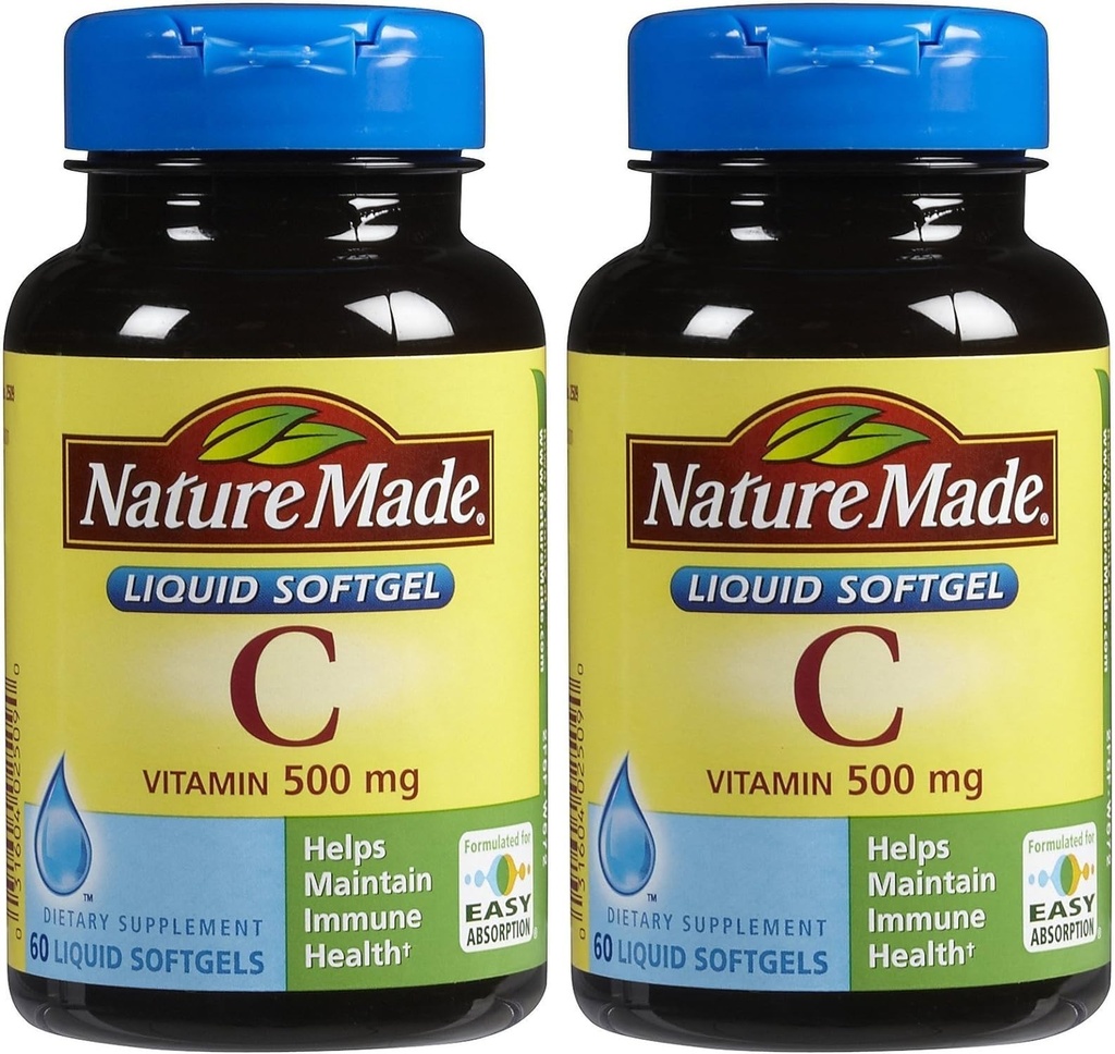 Vitamina C 500 Mg Softgels, 60-Paese - Confezione da 2