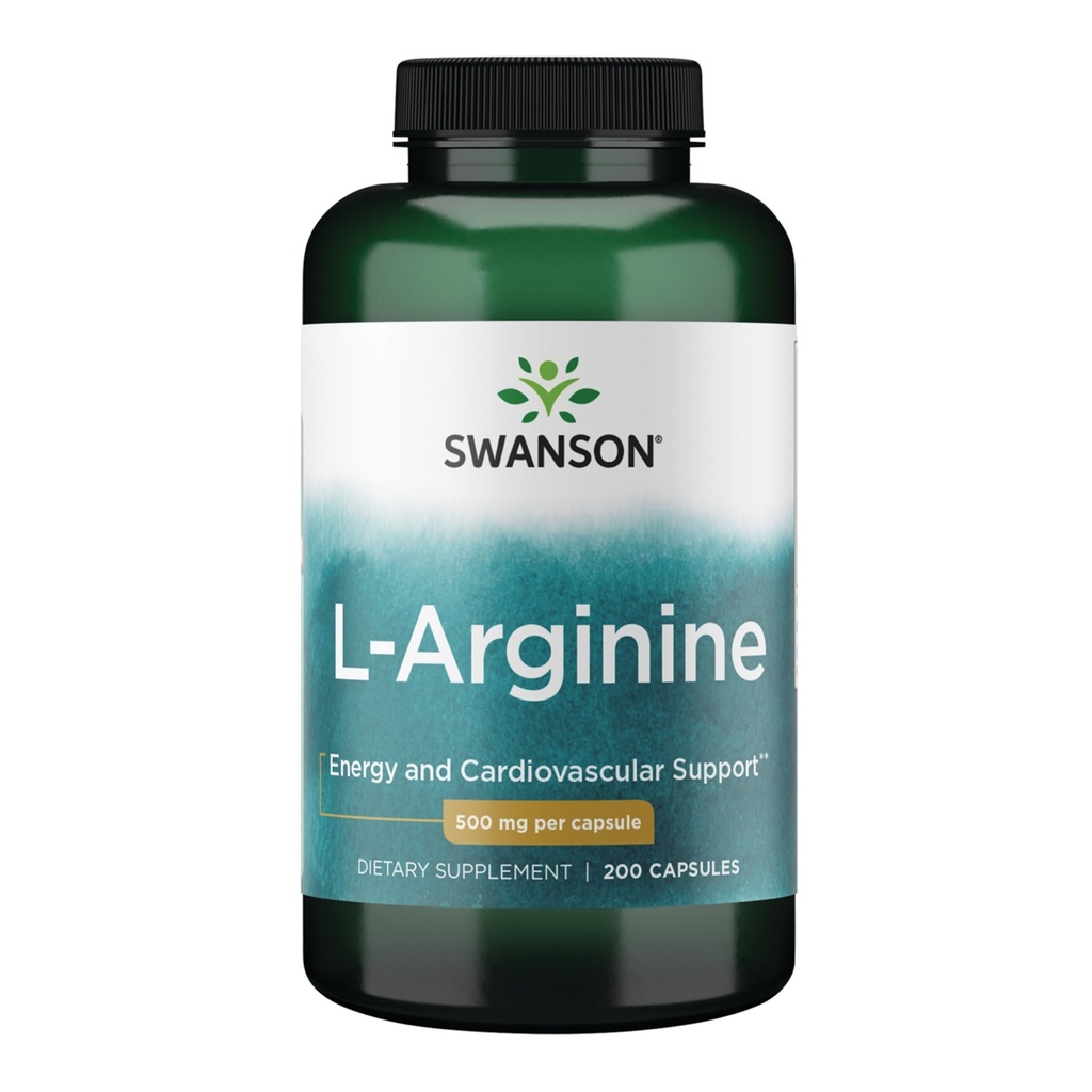 Swanson Aminoacido L-Arginina 500 Milligrammi 200 capsule