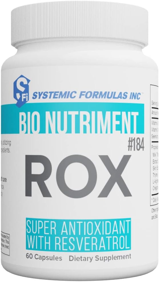 Systemic Formulas ROX Super Antiossidante con Resveratrolo 60 capsule #184. Formula super antiossidante