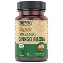 DEVA Vegan Ginkgo Biloba Integratore alimentare, USDA Organico, Vegan Society Certificato, Easy-to-Swallow compresse piccole, 300 mg., 90-Count Bottiglia