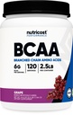 Nutricost BCAA Powder (Grape, 120 Serve) - Gluten Free, Non OGM, Vegetariano, Optimal 2:1:1 Ratio