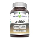 Lecitina 1200 mg Softgels Supplemento | Alta potenza | Non OGM | Gluten Free (1 pacchetto, 120 conte)