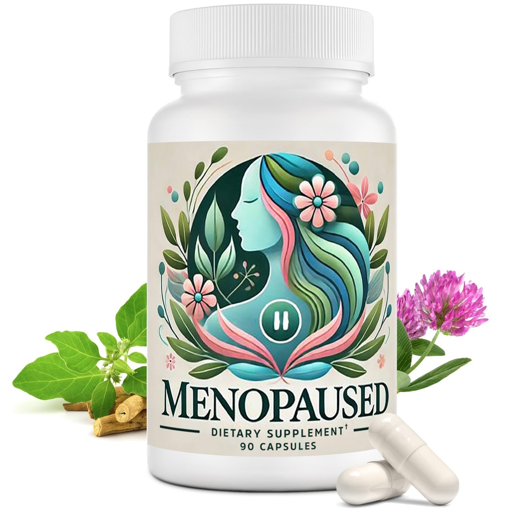 Menopausa Integratori per Donne -Donne Multivitamina per Benessere & Vitalità - Supporto per Ormone Balance & Emotional Comfort -Ideal per Caldo Flash & Notte Sweat -90 Capsule