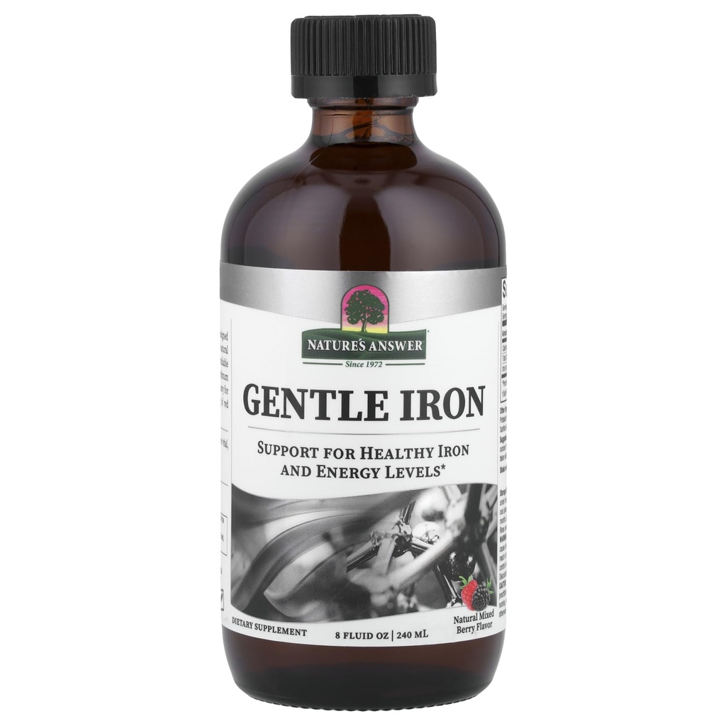 Risposta della natura Ferro da stiro a 8 once liquido | Supporta globuli rossi | Supporta livelli di ferro | Gluten Free | Non OGM