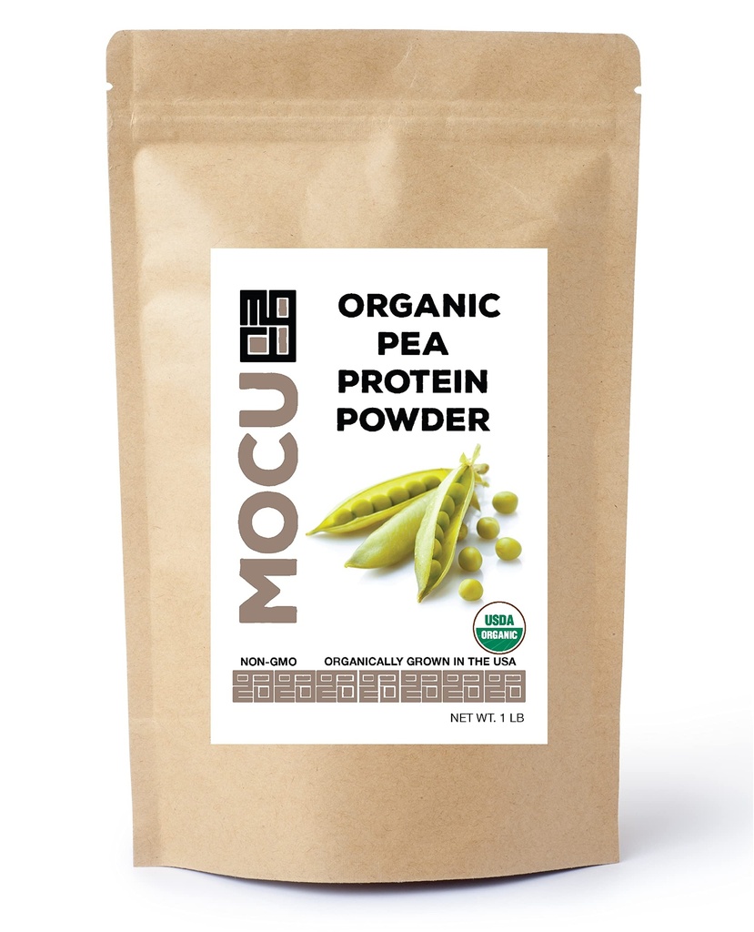 Proteina di pea coltivata biologica certificata I 80% I Batch Testato per metalli pesanti I 1 LBS I Pacchetto giornaliero