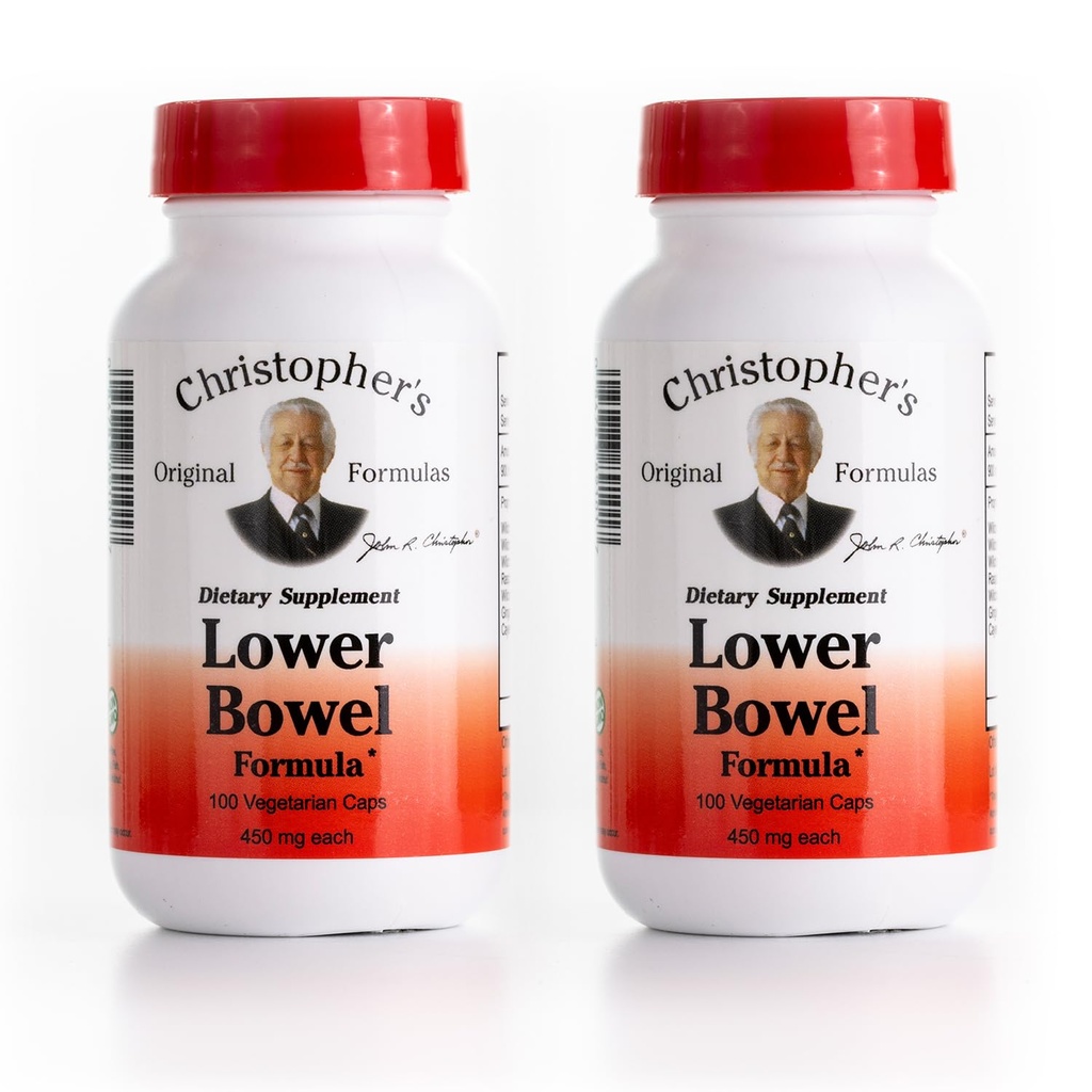 Capsule di Formula Originale di Christopher Bowel Cleanse - Herbal Laxative Colon Cleanse e Gut Cleanse 100 ct. - Confezione da 2