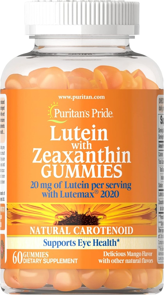 Puritan's Pride Lutein con Zeaxanthin Gummies, 60 Conte