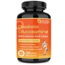 NATURA TARGET Glucosamina Condroitin Joint Support Supplement - Plus MSM, Collagen, Turmeric, Shellfish Free, Supporti Joint, Ginocchiere, Cartilage, per Uomo & Donne, 120 Caps