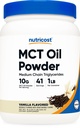 Polvere dell'olio MCT Premium Nutricost (1 LB, Vanilla) - Migliore per Keto, Ketosis e Diete Ketogenic - Carbi nette zero, Non OGM e Gluten Free, Trigliceride a catena media