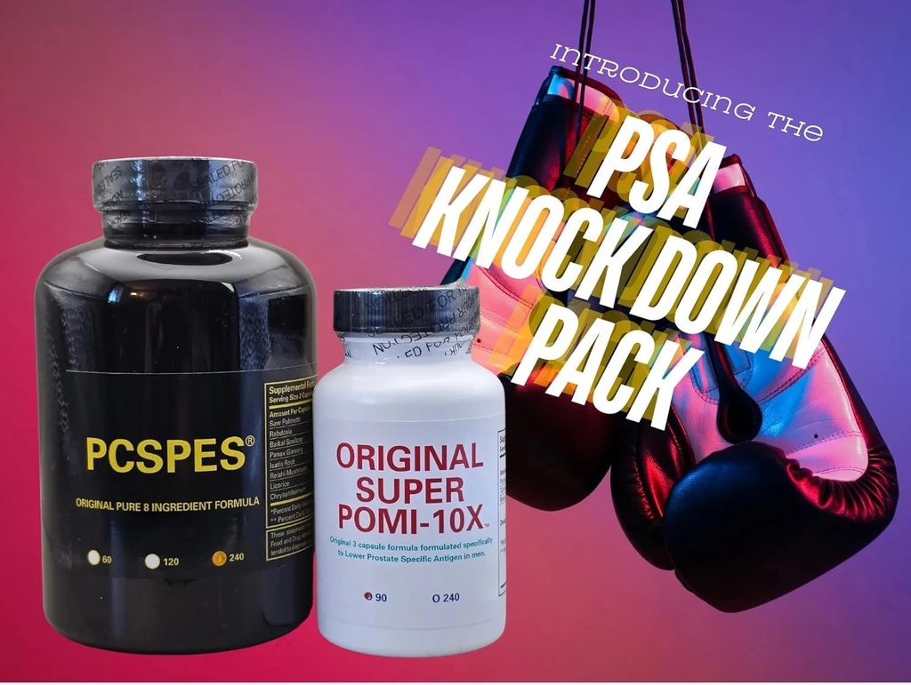 Super POMI 10X Integratori per la salute della prostata per gli uomini - Supporta livelli sani di PSA, migliore controllo della vescica e Urinazione notturna - Non OGM, conteggio Soy-Free 330