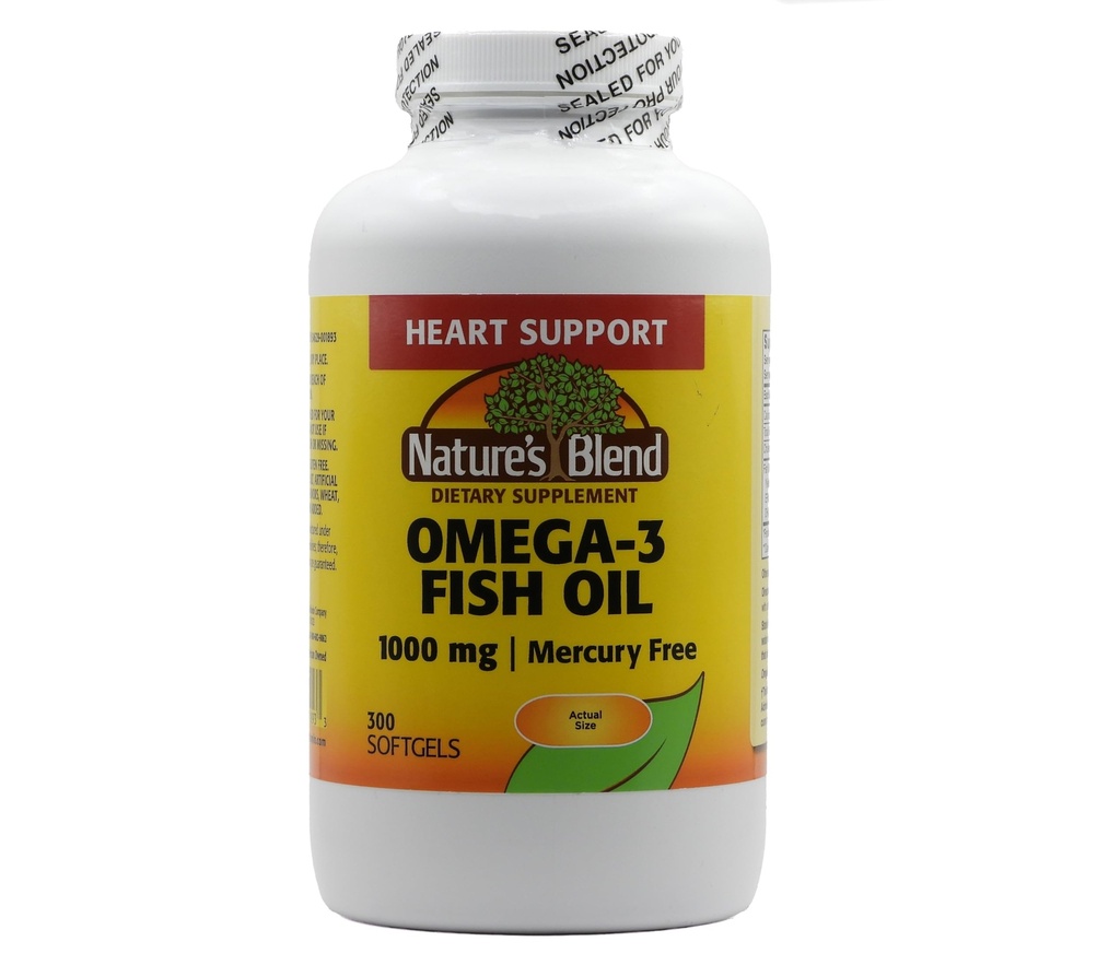 Miscela della natura Omega-3 Fish Oil, 1000 mg 300 Softgels