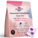 Glutathione Liposomal Gummies 1000MG - Zucchero L-Glutathione Ridotto Libero con Vitamina C & Vegan Collagen - Antiossidante & Skin Wellness - 150 Conte