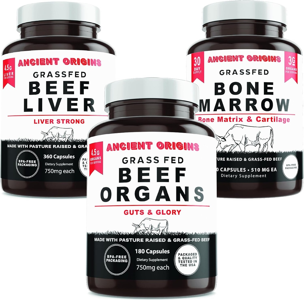 Antiche origini Starter Pack: Grass Fed Liver, Organi e Marrow
