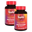 MegaRed Extra Forza 500mg Omega-3 Krill Olio Supplemento con EPA / DHA, No Fishy Aftertaste Supporta la salute del cuore, 80 Count Softgels (2 Pack)