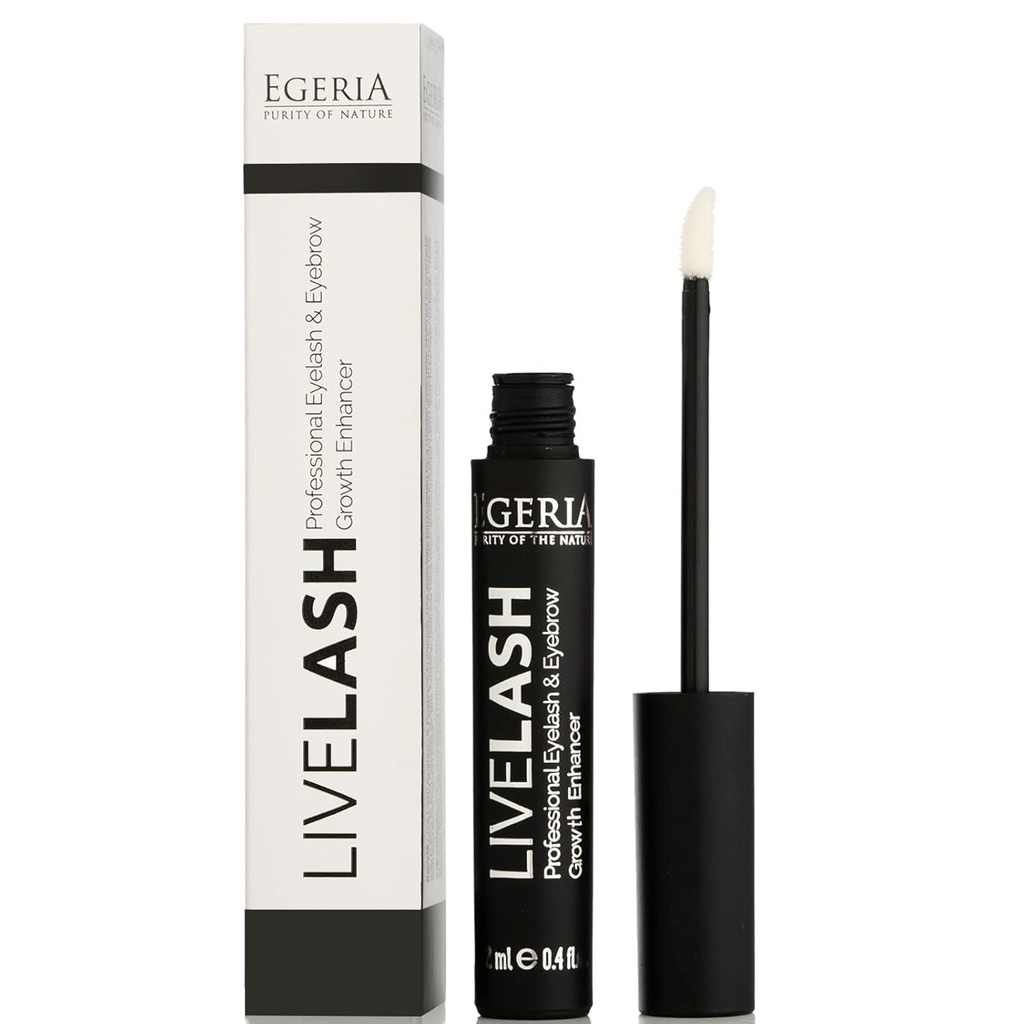 Miglioratore di crescita del siero e del sopracciglio Premium Eyelash di Egeria, Siero di aumento della cenere per più lunghi, Pieno Lashes & Brows (1 PCS)