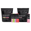 Ricerca sportiva Hydrate Electrolytes Combo Pack - Zucchero-Free e naturalmente aromatizzato con vitamine, minerali e acqua di cocco - Supporta l'idratazione - 32 Packets - Raspberry Lemonade Dominant Flavor
