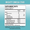 Mighty Omega 2500 Potent Omega 3 Supplemento - 2500 MG EPA DHA Per Teaspoon - Olio di pesce 3 di alta dose Omega - Acciuga del Pacifico meridionale Sorgente - Trigliceride Omega 3 Fatty Acid Supplement