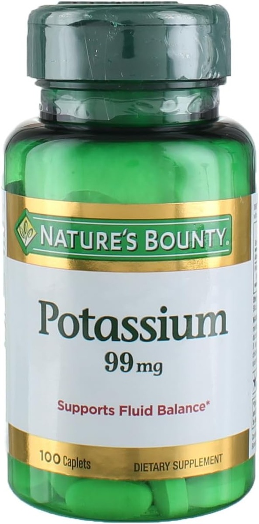 Gluconato di potassio della natura 99mg, 100 Caplets (pacchetto di 4)