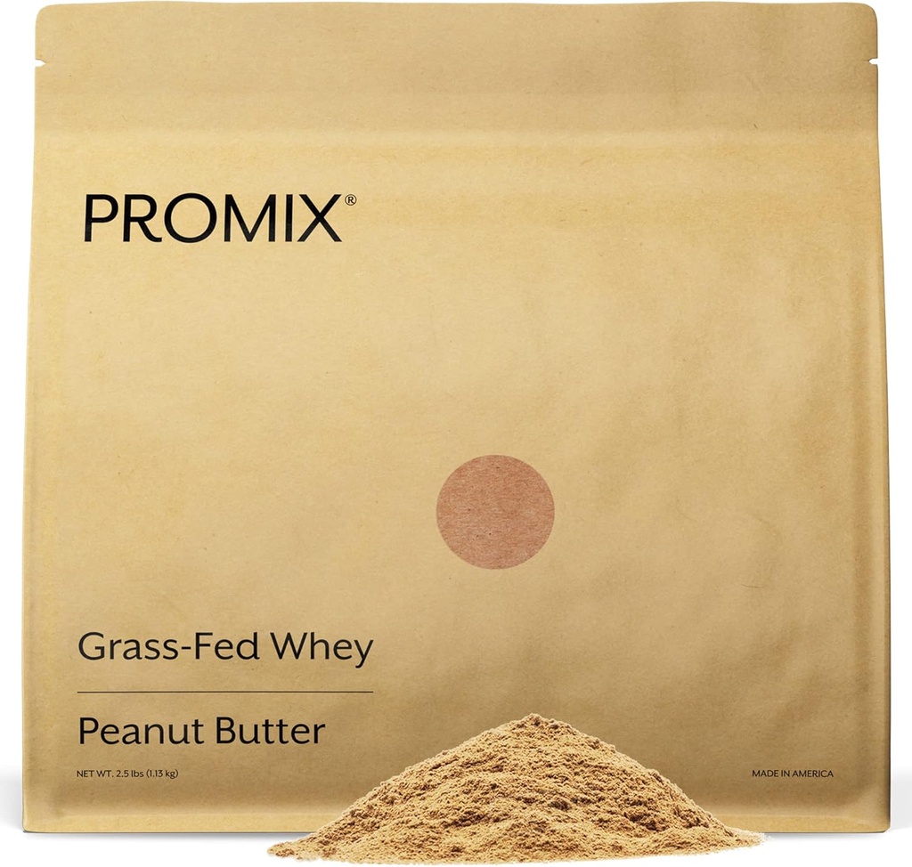 ProMix Nutrition Whey Protein Powder, Peanut Butter - Grass-Fed - - Polpo Workout Fitness & Nutrition Shakes, Smoothies, Ricette di cottura e cottura - Gluten-Free & Keto-Friendly - 2.5 Pound (Pack of 1)