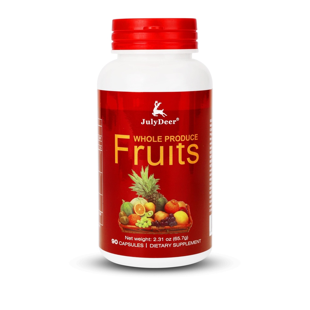 Integratore di frutta – 90 capsule vegetariane totali | Equilibrio di 16 Frutti interi miscela | Formula Superfood fresca con vitamine e minerali