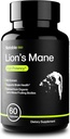 Notevole Selezione Mane Mushroom Supplemento di Lion | 20:1 Extract | Supporto cognitivo Premium | Organic | Lab-Tested | Pure Ingredients (1 Bottiglia / 1-Month di alimentazione)