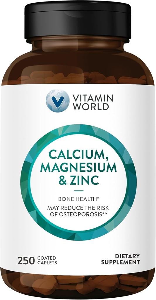 Vitamina World Calcium Magnesio Zinco"Promozioni Salute 250 Capelli Coated