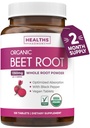 Polvere di radice di barbabietola organica USDA (120 compresse) 1350mg Beets Per servire con pepe nero per l'assorbimento extra - Super Antiossidante e Nitrato supplemento per le prestazioni atletiche e Stamina- senza capsule