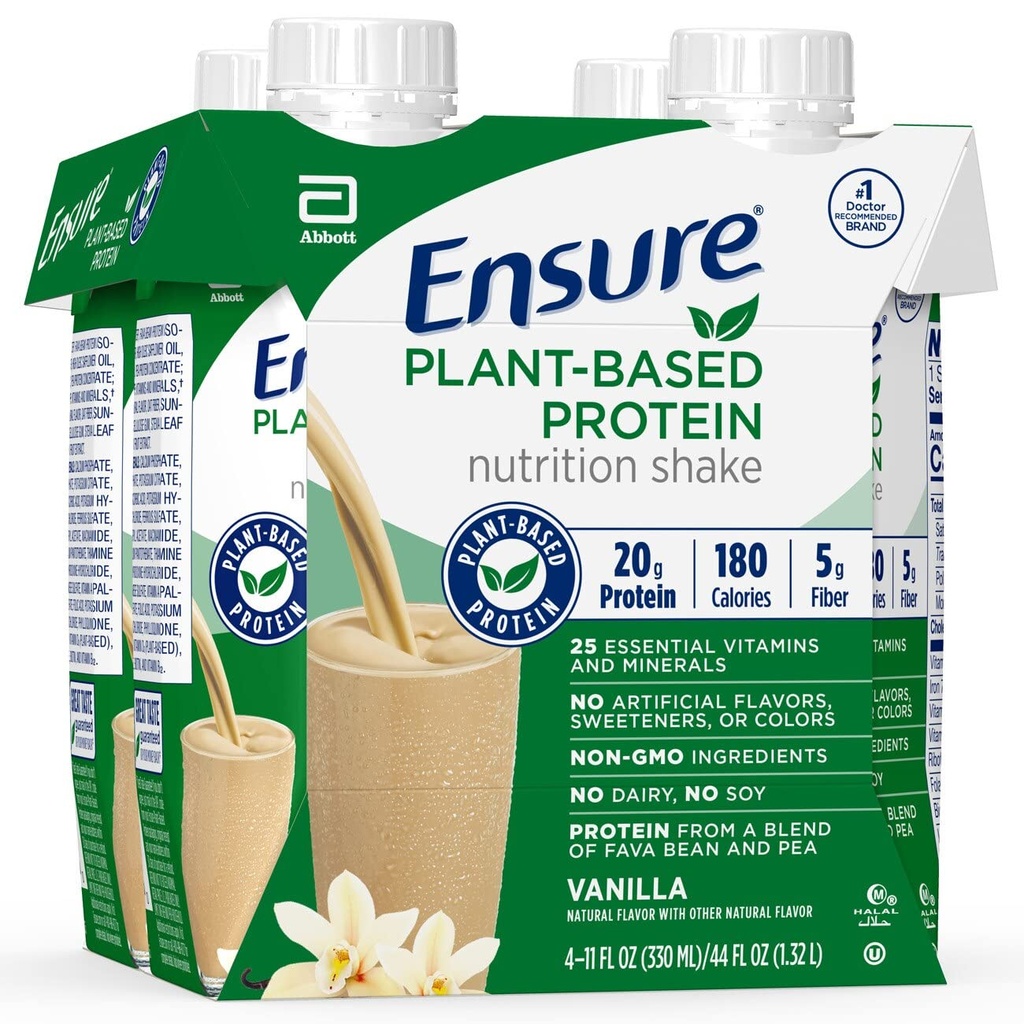Assicurare l'alimentazione della proteina dell'impianto scuote Vanilla 11 Fl Oz Ciascuno (Pack of 4)