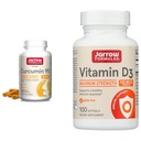 Jarrow Formulas Curcumin 95 500mg - Fino a 120 Serve (Veggie Caps) & Vitamina D3 125 mcg (5000 IU) - 100 Serve (Softgels)