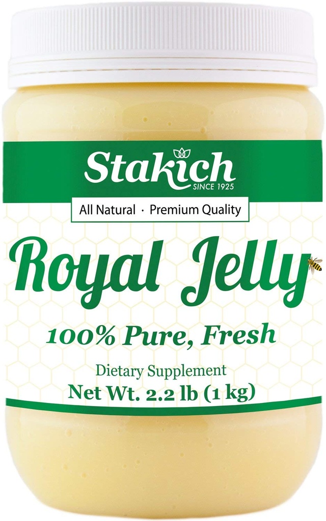 Stakich Fresh Royal Jelly - Pure, All Natural - No Additives/Flavors/Preservatives Aggiunto - 1 Kilogram (2.2 Pounds)