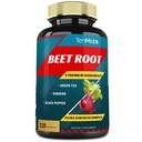 Estratto di radice di barbabietola capsule, 4 mesi di alimentazione & tè verde, Ginseng, pepe nero | Energia aumentata, Athletic Performance Supports, Boosts Stamina | Integratori nutrizionali