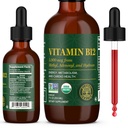 Global Healing Center - Vitamina B12 Sublingual 5000 MCG Organic Liquid Supplement, Methylcobalamin, Adenosylcobalamin, Hydroxo Long-Lasting Energy and Healthy Metabolism - Vegan B12 Vitamins (1 Oz)