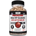 Kaya Naturals Gluco sano con Bittermelon Supplemento | Support Livelli e funzione sani, 20 erbe vitamine e minerali, Alpha Lipoic Acide, Cinnamon, Vitamina C & E, Non OGM (60 Conte)