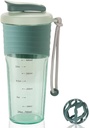 Bottiglia di frullatore di proteine, bottiglie di frullatore di sport per miscele di proteine con sfera di whisk, bottiglia di miscelatore, tazza di frullatore di bevanda proteica di Whey pre portatile, tazza blu notte