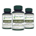 Alghe, Fucoidan, Blue Green Algae, Kelp, Bladderwrack, Chlorella, Spirulina, Irish Moss, Dulse, 90 VCaps, High Absorbable, Non OGM, Gluten-Free (Pack of 3)