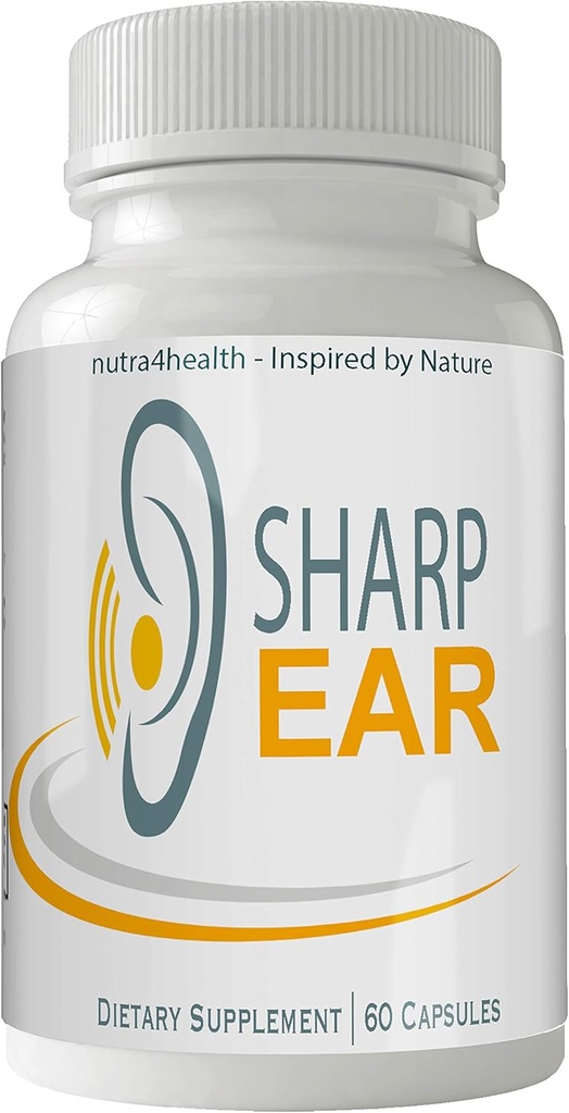 Auricolare acufene completa supplemento di sollievo dell'acufene, 60 capsule, miscela preminente per ridurre l'anellimento dell'orecchio e il supporto Optimal Hearing Funzione e Clarity