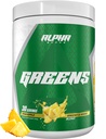 Alpha Supps - Alpha Greens Supplement | Fruit & Vegetable Superfood Powder | Over 40 Natural Plant Based Ingredients | Prebiotic & Probiotic Digestive Support Blend - 30 Servings (Pineapple)