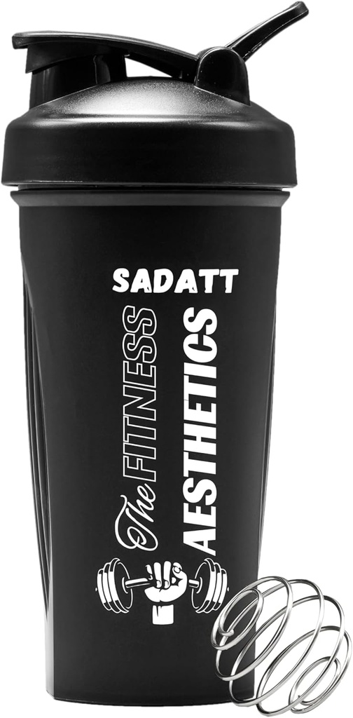 SADATT 28 Ounce Protein Shaker Bottiglia per Palestra e Pre-allenamento - BPA-Free, Leak-Proof, Lavastoviglie Safe