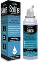 Saline Spray per Nose - Nasal Spray Saline Soluzione per Neonato, Baby & Adulti, Decongestionante Acqua Sale per Noso Soffitto, Travel Friendly, Naturale, 0.9% Saline - 100 ml (3.4 fl oz)